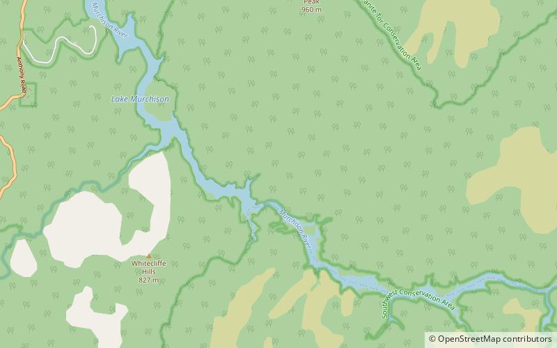 lake murchison zone de nature sauvage de tasmanie location map