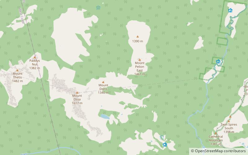 Pelion Gap location map