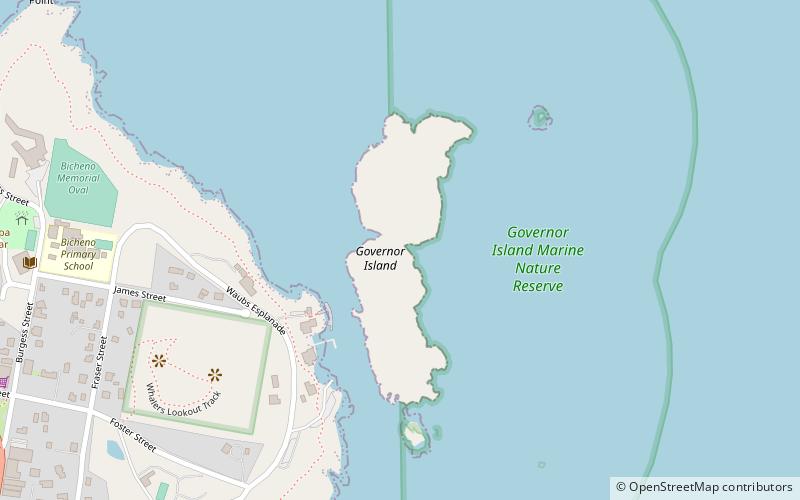 Governor Island location map