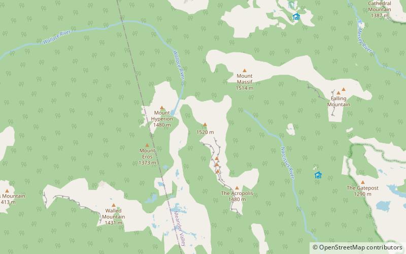 Mount Geryon location map