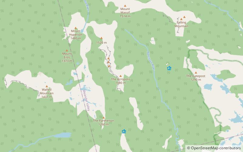 the acropolis tasmanian wilderness location map
