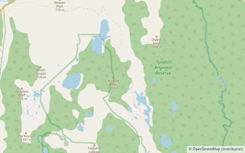 Tyndall Range location map