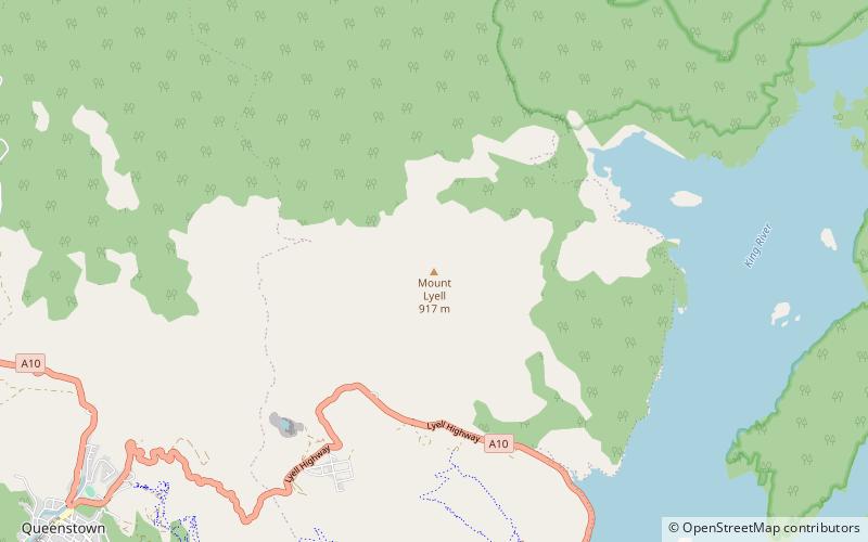 Mount Lyell location map