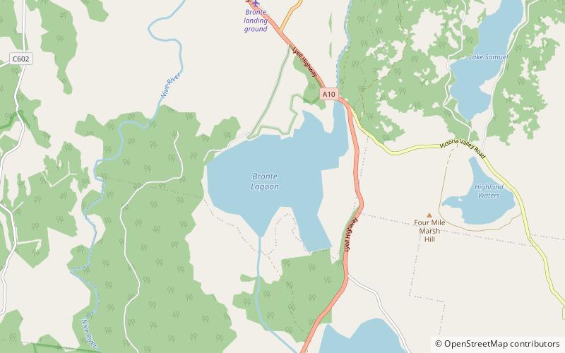 Bronte Lagoon location map