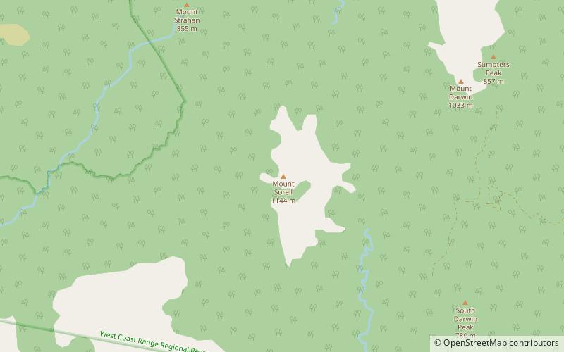 mount sorell location map