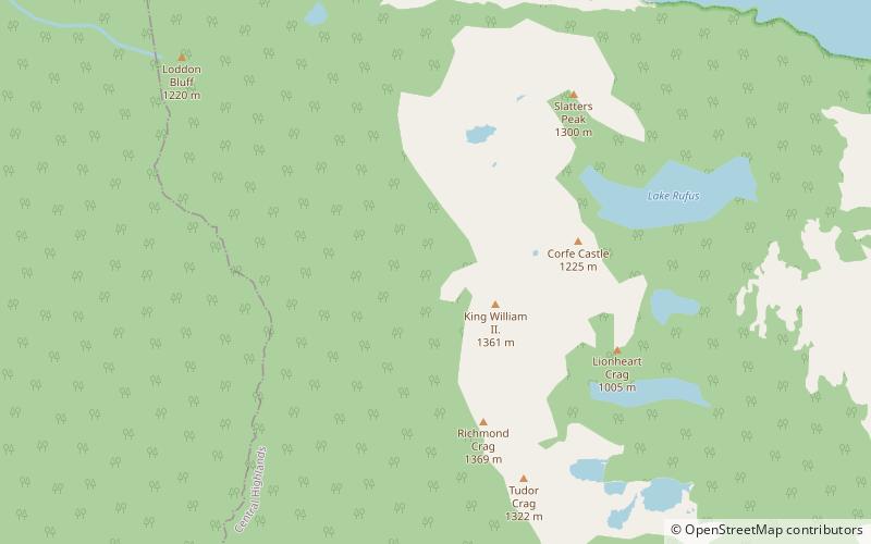 King William Range location map