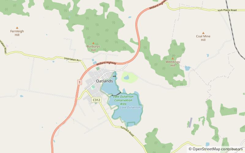lake dulverton oatlands location map