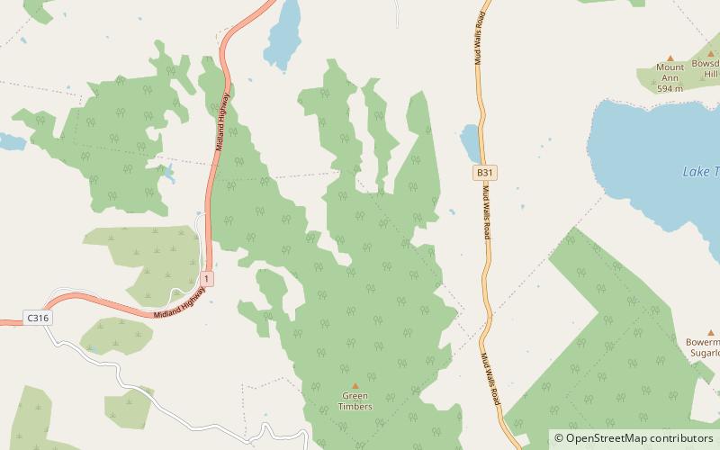 Greenhill Observatory location map