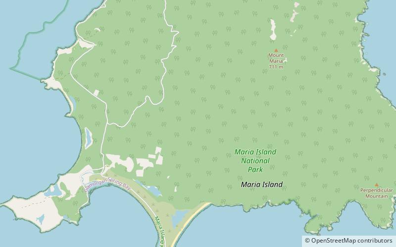 Maria Island National Park location map