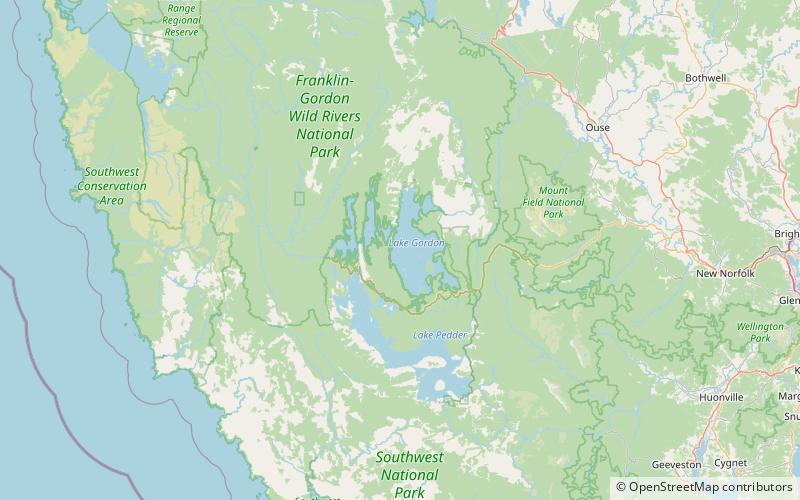 Lac Gordon location map