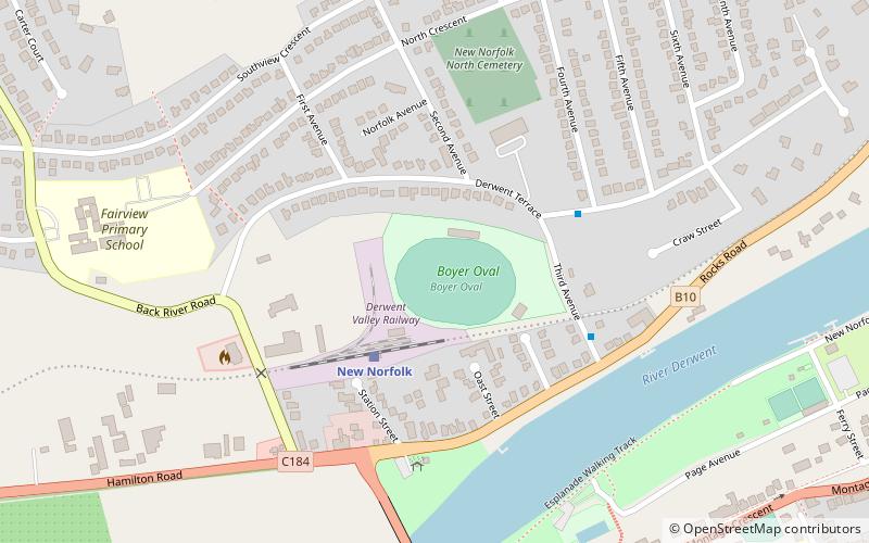 Boyer Oval location map