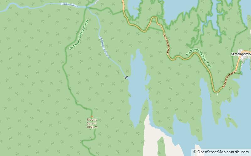serpentine dam parc national southwest location map