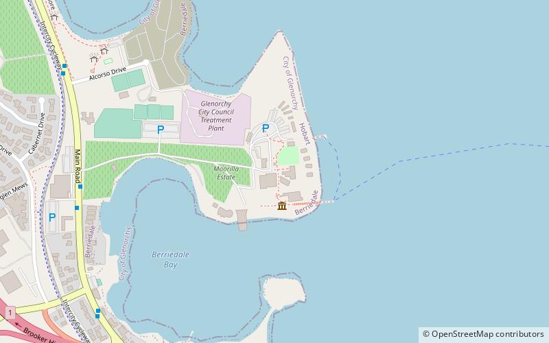 Moorilla location map