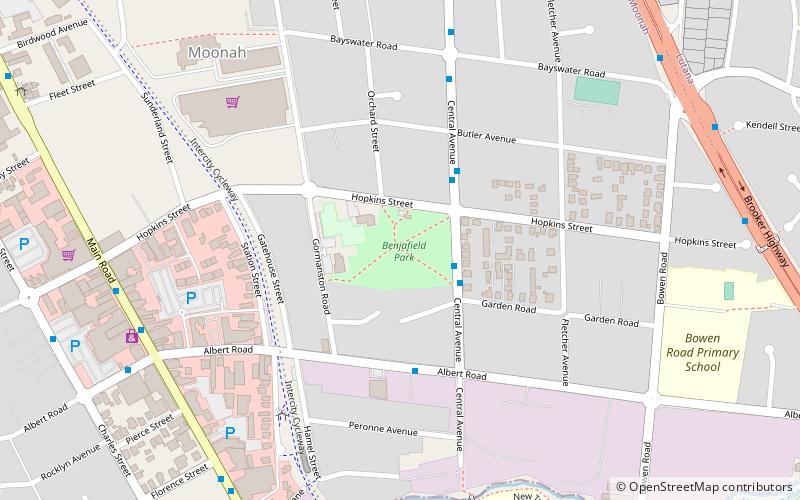 benjafield park hobart location map