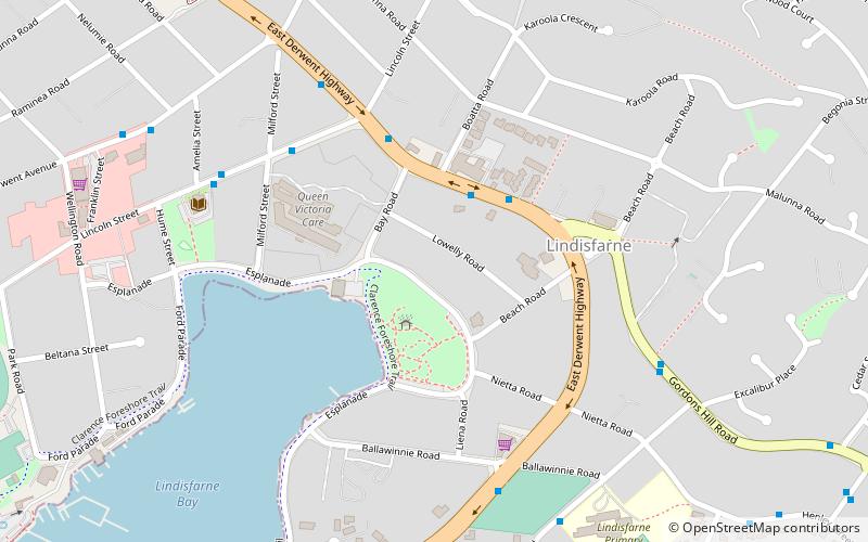 simmons park hobart location map