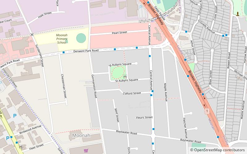 Derwent Park Road location map