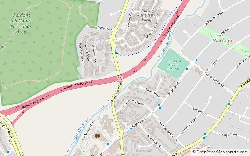 tasman highway hobart location map