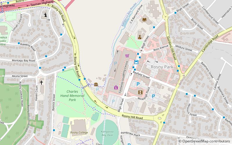 eastlands shopping centre hobart location map