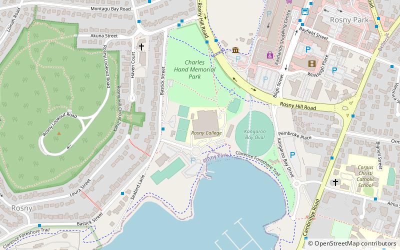 rosny college hobart location map