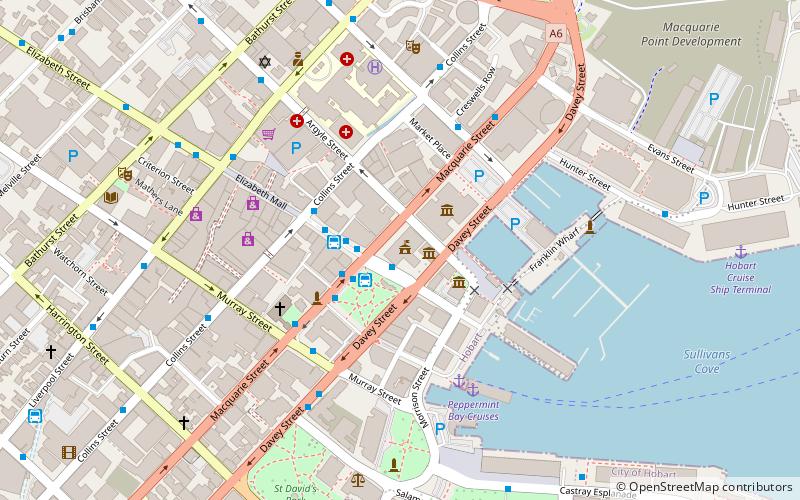 Hobart Town Hall location map