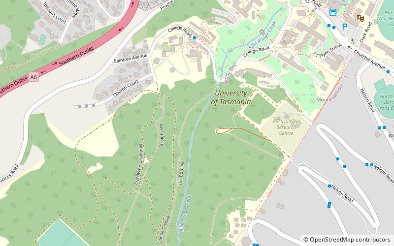 Uniwersytet Tasmański location map