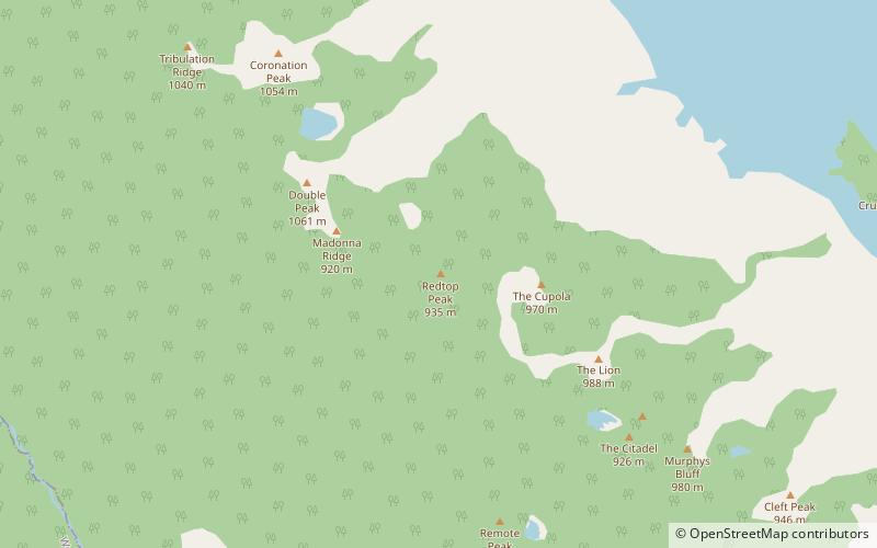Redtop Peak location map