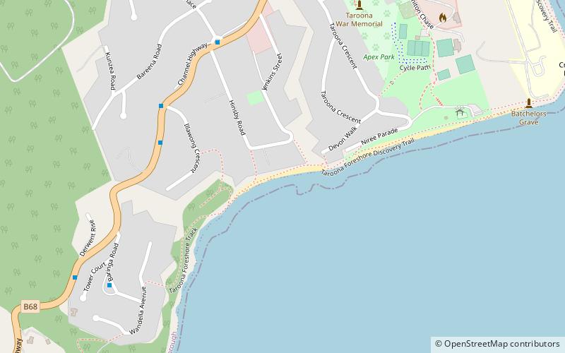 hinsby beach location map