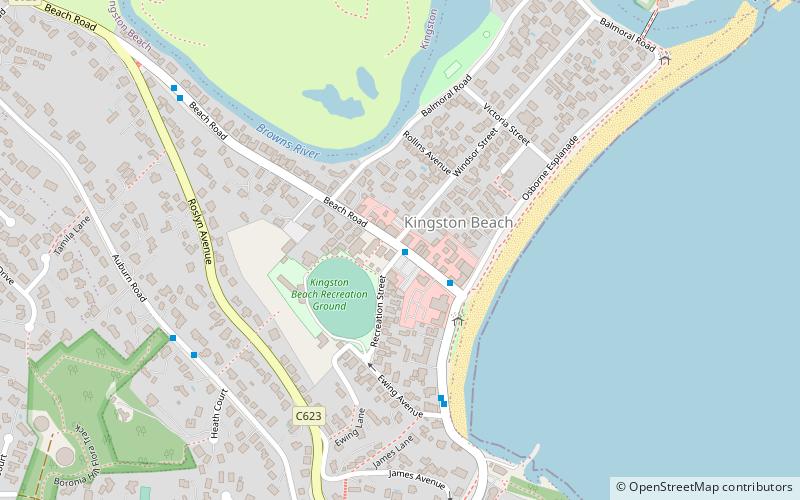Kingston Beach location map