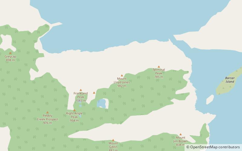 Mount Lloyd Jones location map