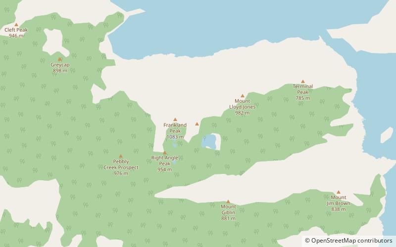 Secheron Peak location map