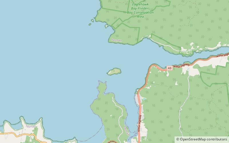 dart island eaglehawk neck location map