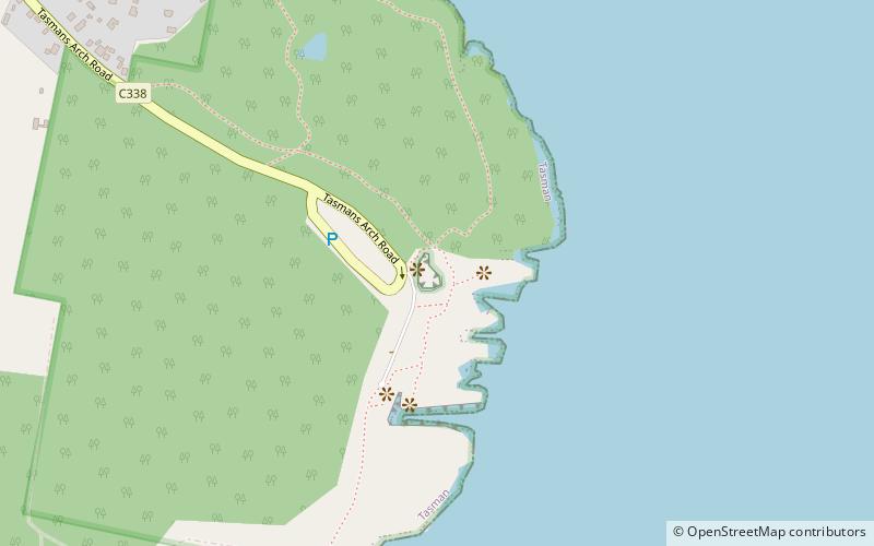 tasman arch eaglehawk neck location map
