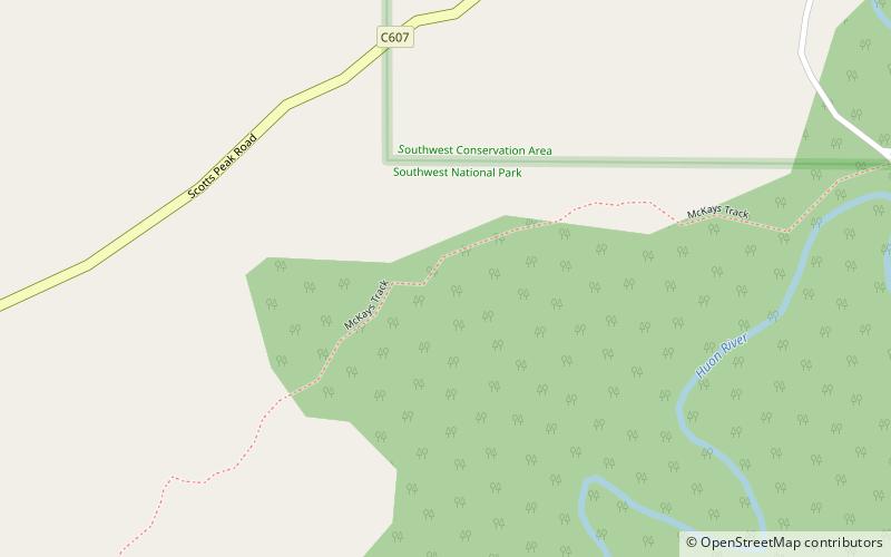 Port Davey Track location map