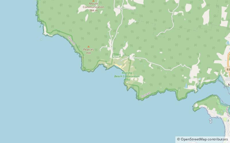 Roaring Beach location map