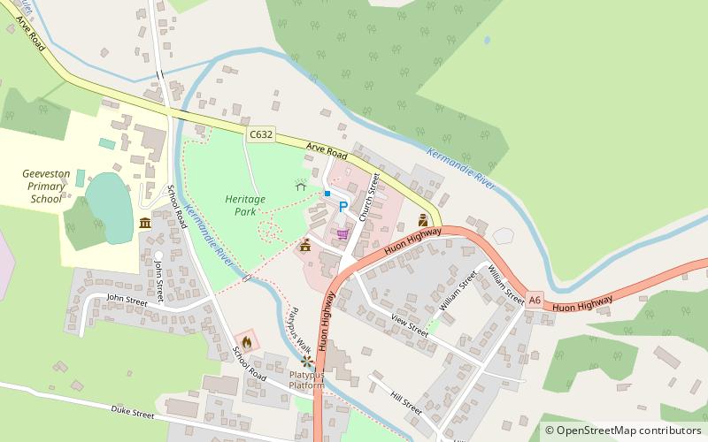 Geeveston location map