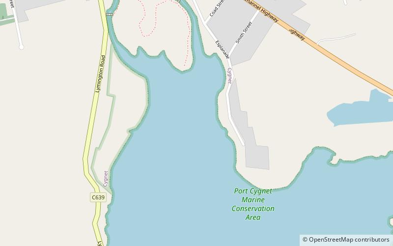 Port Cygnet Conservation Area location map