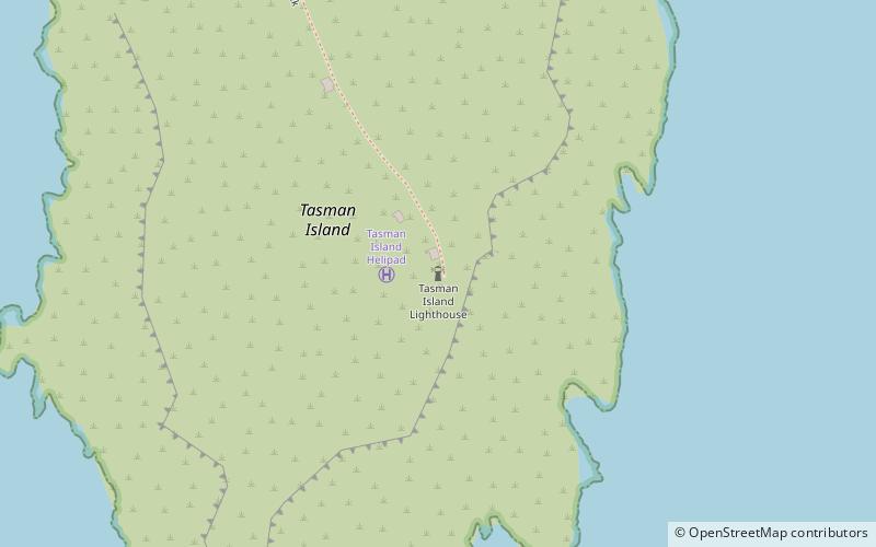 Tasman Island Lighthouse location map