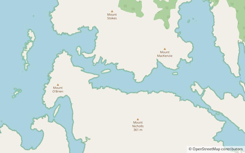 bathurst channel park narodowy southwest location map