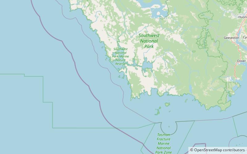 mutton bird island southwest nationalpark location map