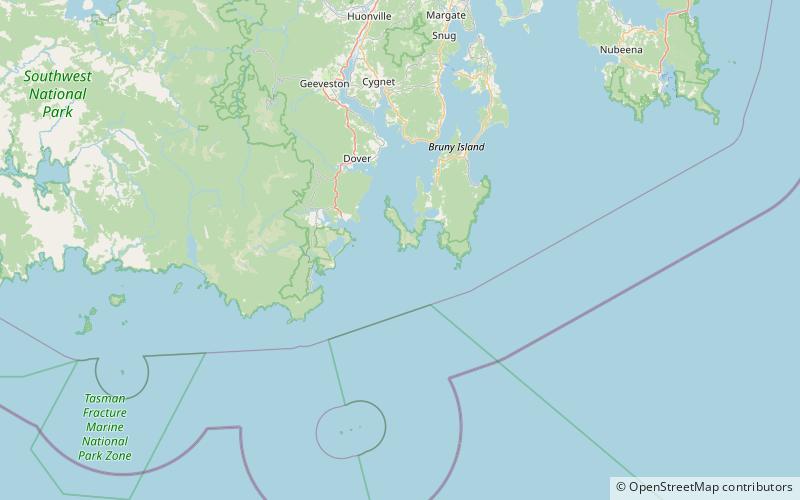 courts island south bruny national park location map