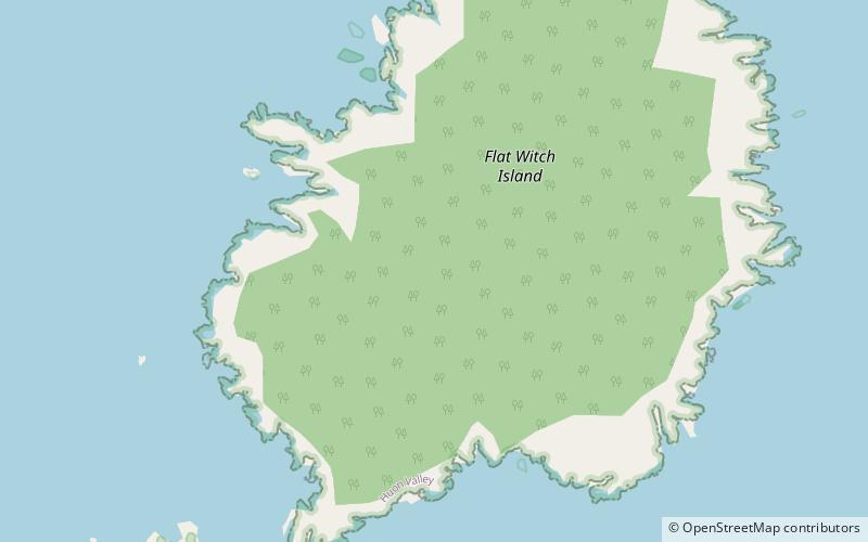 Flat Witch Island location map