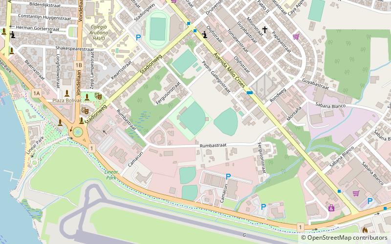 elias mansur stadion oranjestad location map