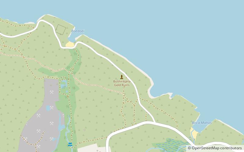 bushiribana gold ruins oranjestad location map