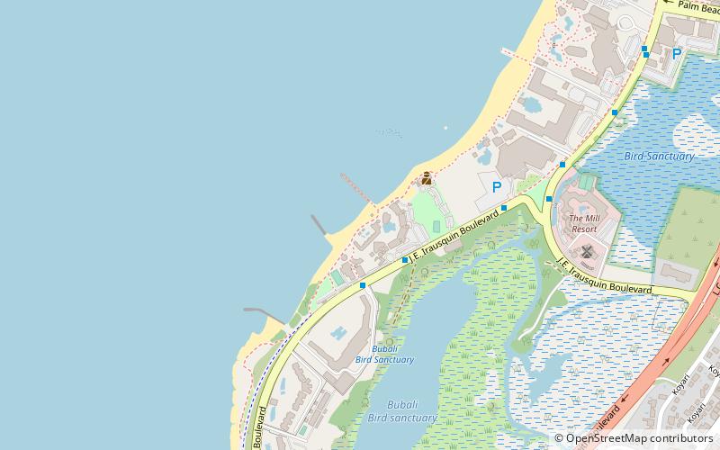 palm beach eagle beach location map