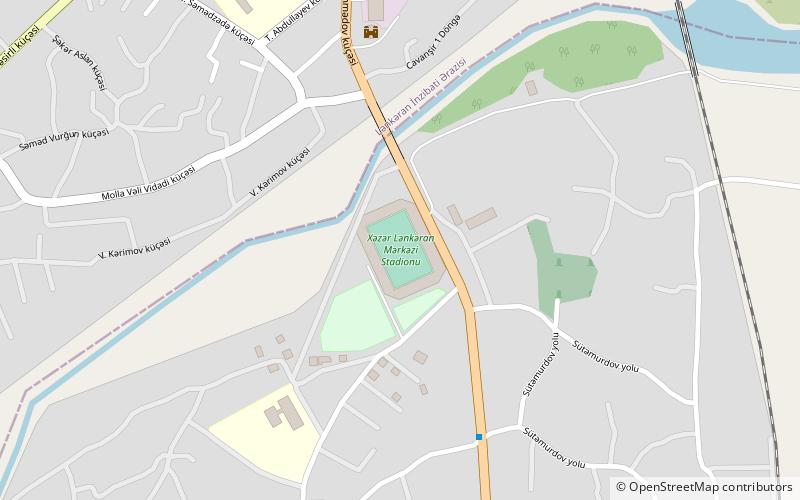 Lənkəran-Stadtstadion location map
