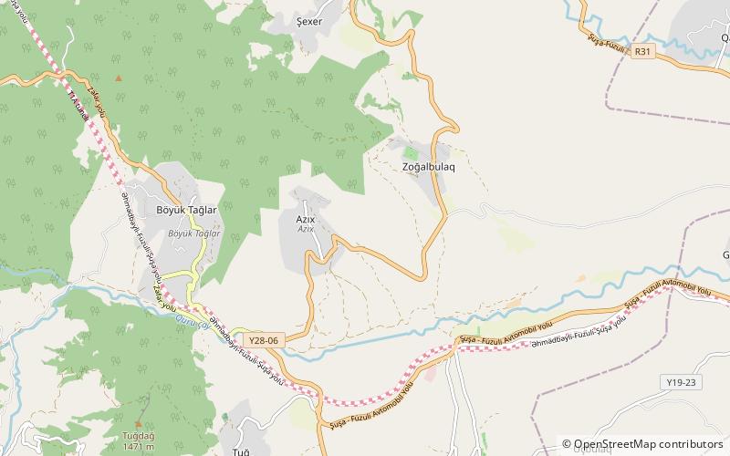 Azokh Cave location map