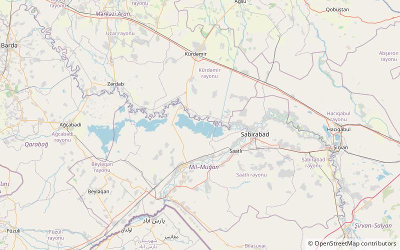 Lake Sarysu location map