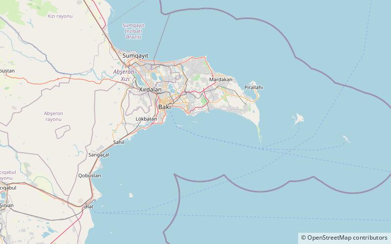 qum island baku location map