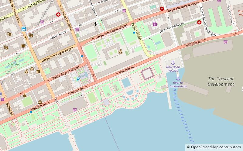 Circuit urbain de Bakou location map