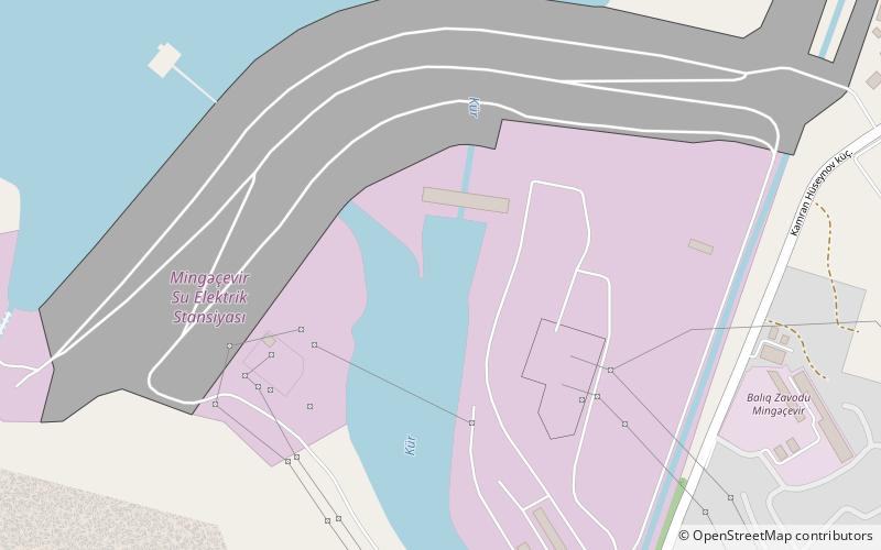 Mingəçevir-Stausee location map